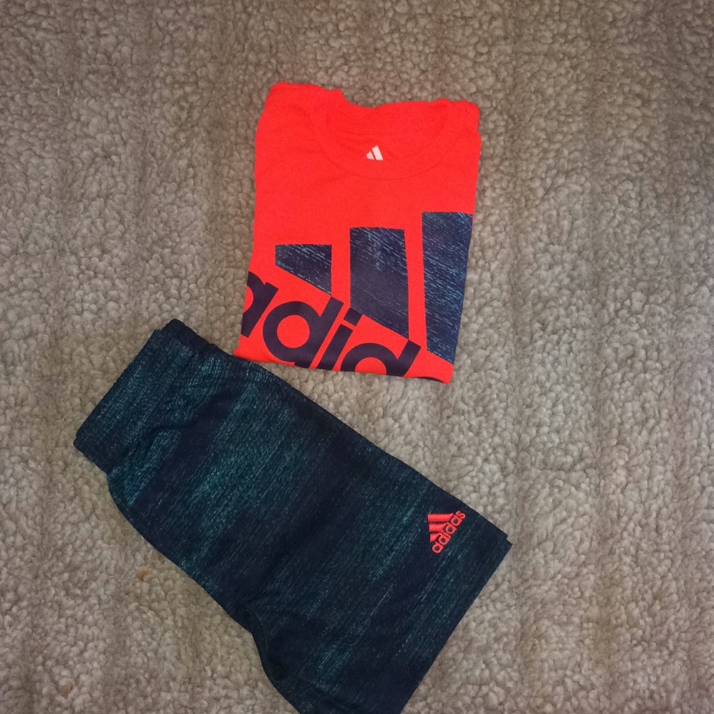 Adidas shorts set